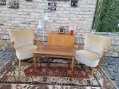 Vintažinis midcentury riešutmedžio kavos staliukas - nuotraukos Nr. 23