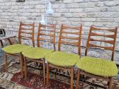 Vintaźinės mid century bukmedžio kėdės
