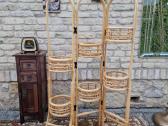 Vintažinė mid century ratango gėlių etažerė - nuotraukos Nr. 6