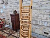 Vintažinė mid century ratango gėlių etažerė - nuotraukos Nr. 26