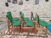 Vintažinės mid century Space Age autorinės kėdės