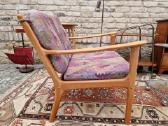 Vintažinis mid century vyšnios masyvo fotelis - nuotraukos Nr. 10