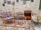 Vintažinis mid century vyšnios masyvo fotelis - nuotraukos Nr. 26