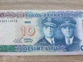 1993 metų 10 litų Aunc Lietuva