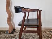 Vintažinė mid century autorinė tikmedžio kėdė - nuotraukos Nr. 2