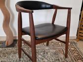 Vintažinė mid century autorinė tikmedžio kėdė - nuotraukos Nr. 3