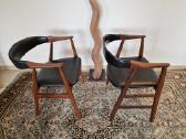 Vintažinė mid century autorinė tikmedžio kėdė - nuotraukos Nr. 23