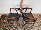 Vintažinė mid century autorinė tikmedžio kėdė - nuotraukos Nr. 25