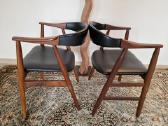 Vintažinė mid century autorinė tikmedžio kėdė - nuotraukos Nr. 27