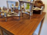 Vintažinės mid century Bauhaus st. chromo žvakidės - nuotraukos Nr. 8