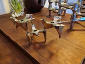 Vintažinės mid century Bauhaus st. chromo žvakidės - nuotraukos Nr. 15