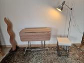 Vintažinis mid century sulankstomas stalas - nuotraukos Nr. 16