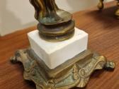 Vintažinė Art Deco bronzinė stalinė lempa - nuotraukos Nr. 7