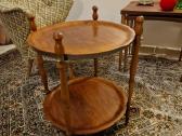 Vintažinis mid century tikmedžio staliukas/servant - nuotraukos Nr. 13