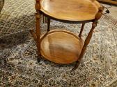 Vintažinis mid century tikmedžio staliukas/servant - nuotraukos Nr. 19