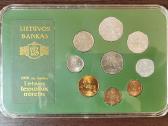 1991 m. apyvartinių lito monetų rinkinys Lietuva - nuotraukos Nr. 2