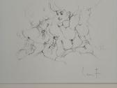 1972 m. Leonor Fini graviūra su originaliu parašu - nuotraukos Nr. 2