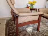 Vintažiniai mid century odiniai foteliai - nuotraukos Nr. 3