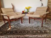 Vintažiniai mid century odiniai foteliai - nuotraukos Nr. 30