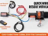 Nauja 12v gerve 4500lbs 2t su radio pultu - nuotraukos Nr. 3