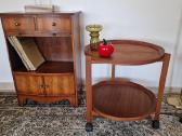 Vintažinis mid century tikmedžio staliukas - nuotraukos Nr. 16