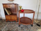 Vintažinis mid century tikmedžio staliukas - nuotraukos Nr. 17