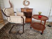 Vintažinis mid century tikmedžio staliukas - nuotraukos Nr. 28