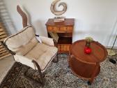 Vintažinis mid century tikmedžio staliukas - nuotraukos Nr. 31