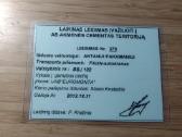 Leidimas įvažiuoti į Akmenės Cementas 2012