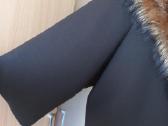 Rudas pašiltintas paltas su kailiu - nuotraukos Nr. 4