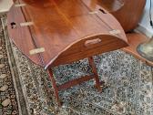 Vintažinis mid century raudonmedžio staliukas - nuotraukos Nr. 14