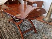 Vintažinis mid century raudonmedžio staliukas - nuotraukos Nr. 15
