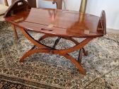 Vintažinis mid century raudonmedžio staliukas - nuotraukos Nr. 16