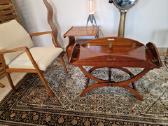Vintažinis mid century raudonmedžio staliukas - nuotraukos Nr. 19