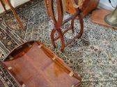 Vintažinis mid century raudonmedžio staliukas - nuotraukos Nr. 23