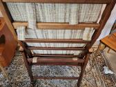Vintažinis mid century raudonmedžio fotelis - nuotraukos Nr. 13