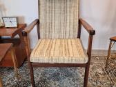 Vintažinis mid century raudonmedžio fotelis - nuotraukos Nr. 22