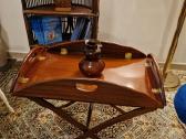 Vintažinis mid century raudonmedžio staliukas - nuotraukos Nr. 20