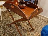 Vintažinis mid century raudonmedžio staliukas - nuotraukos Nr. 25
