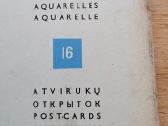 Kajetono Sklėriaus akvarelės 16 atvirukų - nuotraukos Nr. 3