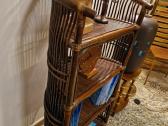 Vintažinė mid century ratango etažerė - nuotraukos Nr. 4