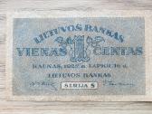 1922 metų 1 centas Lietuva