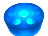 Plaukiojantis LED bariukas
