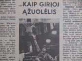 Kauno Žalgiris laikraščių iškarpos - nuotraukos Nr. 2
