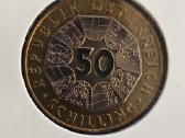 Austrija 2000 50 schillig Bi-metalic F.porsche - nuotraukos Nr. 4