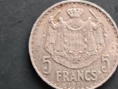 Monakas 1945 5 Francs AL - nuotraukos Nr. 2