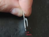 81vnt Dailylenčių tvirtinimo kabės.ilgis 2.3cm - nuotraukos Nr. 3