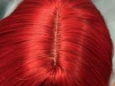 Ryskiai raudonas perukas wig - nuotraukos Nr. 4