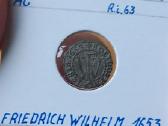 Vokiet- Prūsija- Brandeburg 1653 1 šiling (sidabr)