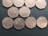 D.britanija 50 pence proginiai Cu-ni - nuotraukos Nr. 2
